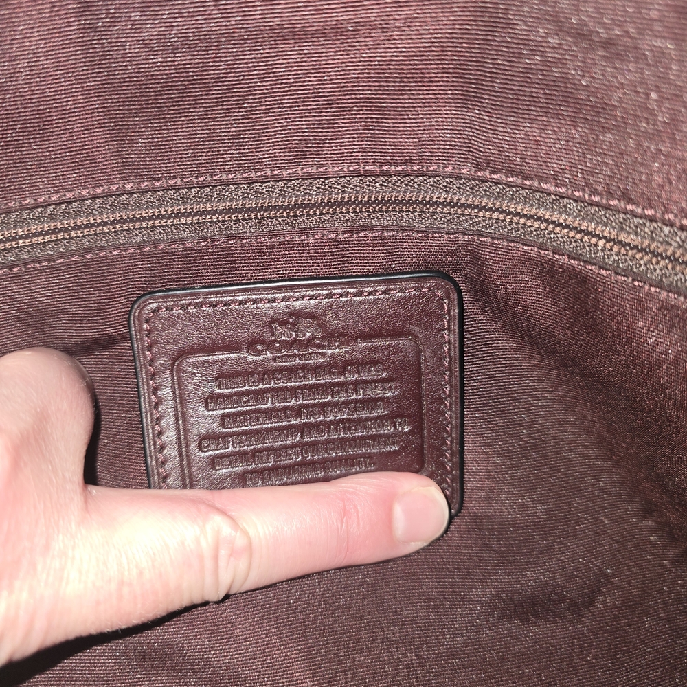 Coach Quilted Brown Shoulder Bag - Picture 4 of 6